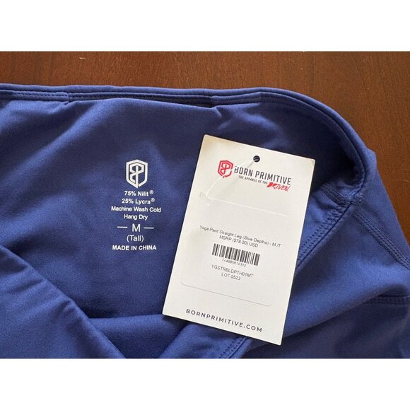 Born Primitive NWT Straight Leg Yoga Pants Blue Depths Medium TALL - Picture 6 of 12